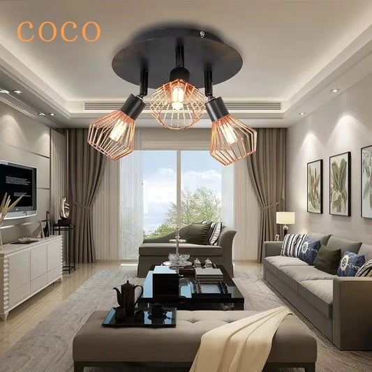 Decorbites™ Diamantenkäfig-Kronleuchter: Industrielle Beleuchtung für Küche & Wohnzimmer