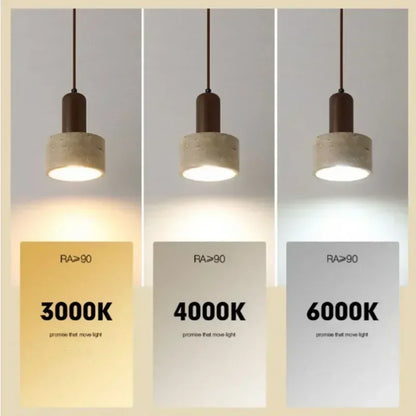 Decorbites™ Elegante Wabi-Sabi-Travertin-Pendantleuchte für Esstisch & Kücheninsel