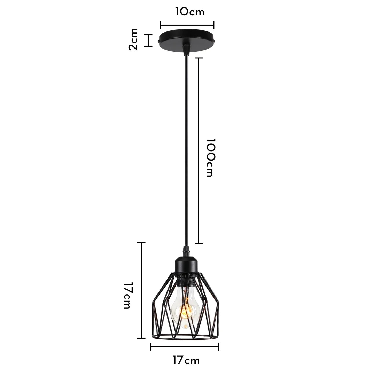Decorbites™ Industrielles Loft-Pendant-LED-Deckenleuchte für die Dekoration im Wohnzimmer, Küche und Zuhause