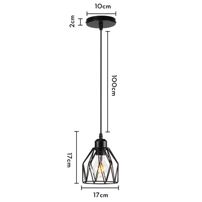 Decorbites™ Industrielles Loft-Pendant-LED-Deckenleuchte für die Dekoration im Wohnzimmer, Küche und Zuhause
