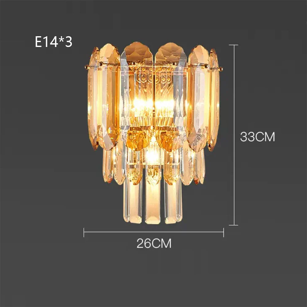 Decorbites™ Crystal-LED-Wandlampe: Minimalistisches Luxuslicht für das Wohnzimmer-TV-Hintergrund