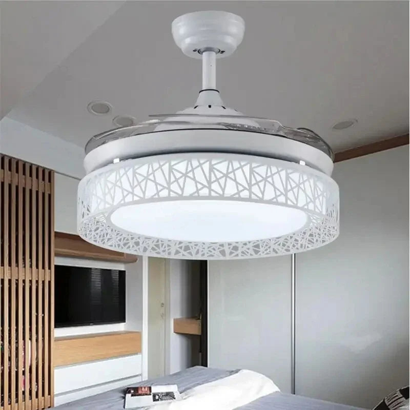 Gold Ceiling Fan Light With Remote 48-Inch