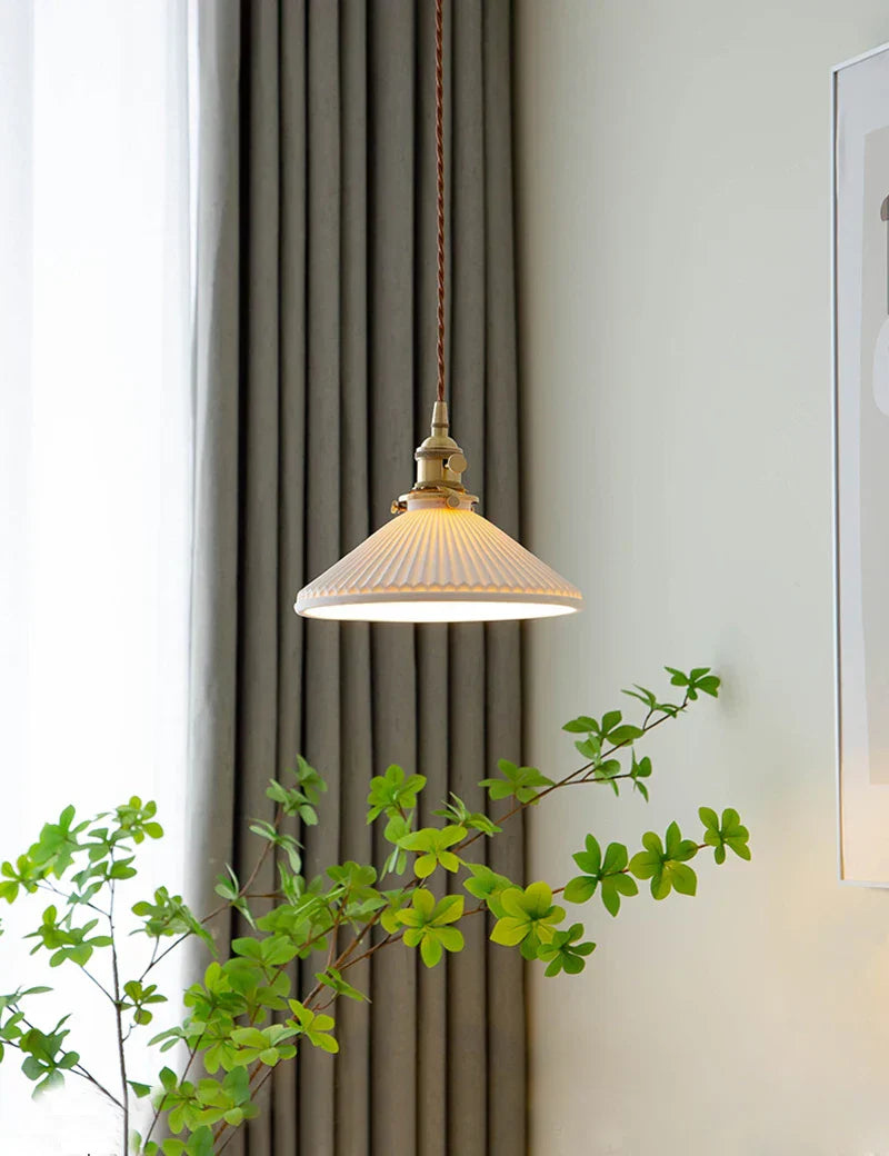DecorBites™ Japanese Ceramic Chandelier Lighting for Kitchen Dining Room Luxury Led Ceiling Lamp