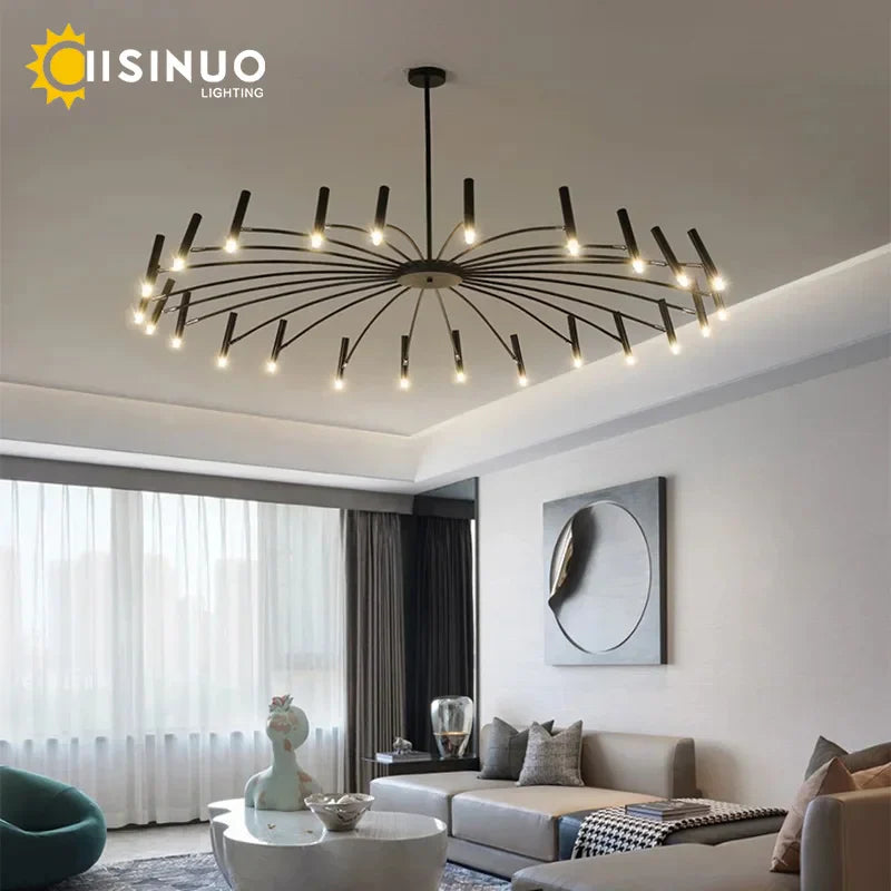 Minimalist Metal G9 Pendant Chandelier