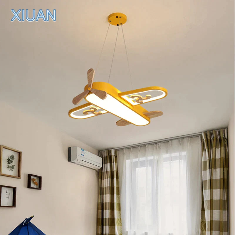 Metal Airplane Pendant Light