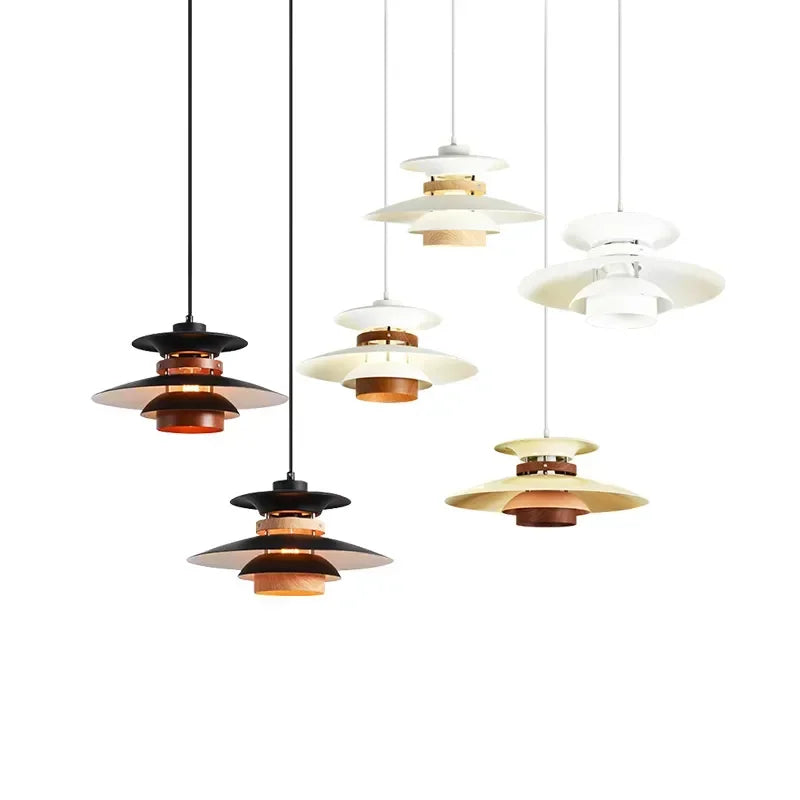 Decorbites™ Bunte Regenschirm-LED-Kronleuchter für Wohnzimmer und Eingangsbereich.