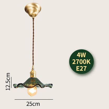 DecorBites™ Glass Lamp LED Pendant Light Fixture with Copper Socket for Nordic Modern Home Decor