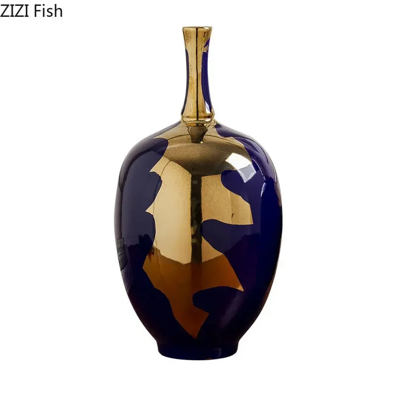 Gold Modern Ceramic Vase
