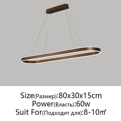 DecorBites™ LED Aluminum Ceiling Chandelier for Kitchen Living Room Modern Nordic Design