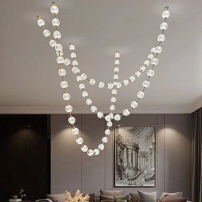DecorBites™ Elegant Pendant Lights for Duplex Building Hotel Lobby Villa Stair Lamps