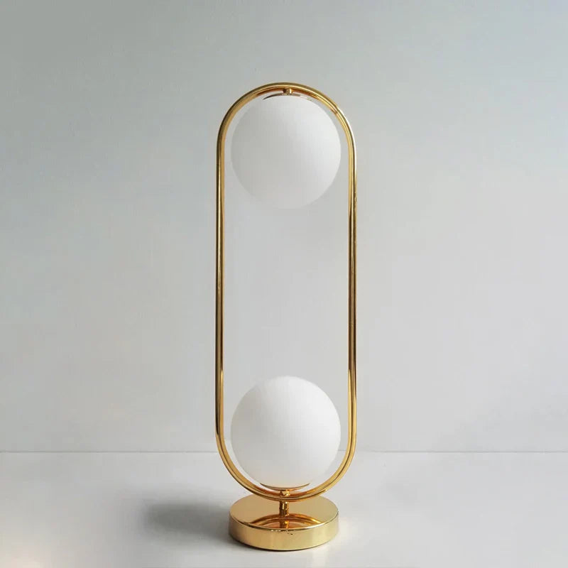 Decorbites™ Goldener Körper Glas LED Schreibtischleuchte - Modernes Nordisches Art Deco Design