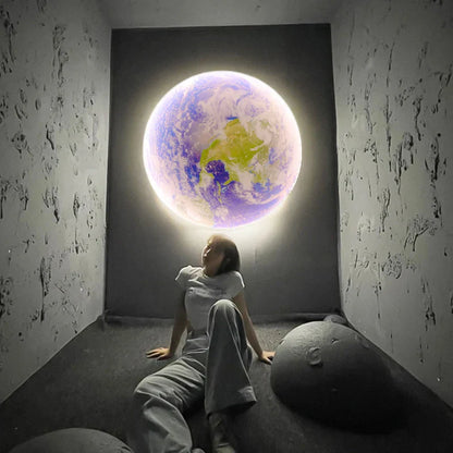 DecorBites™ Creative Moon Earth LED Wall Lamp for Modern Living Spaces