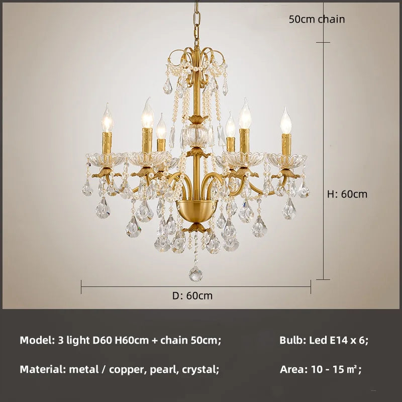 Decorbites™ Kristallanhänger-Lüster Flurleuchte Luxus Kerzendesign LED Lamparas