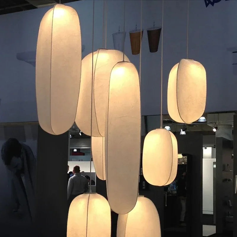 Decorbites™ Japanische Seidenanhängerlampen für Wabi-Sabi-Nordische Kronleuchter und Heimdekoration
