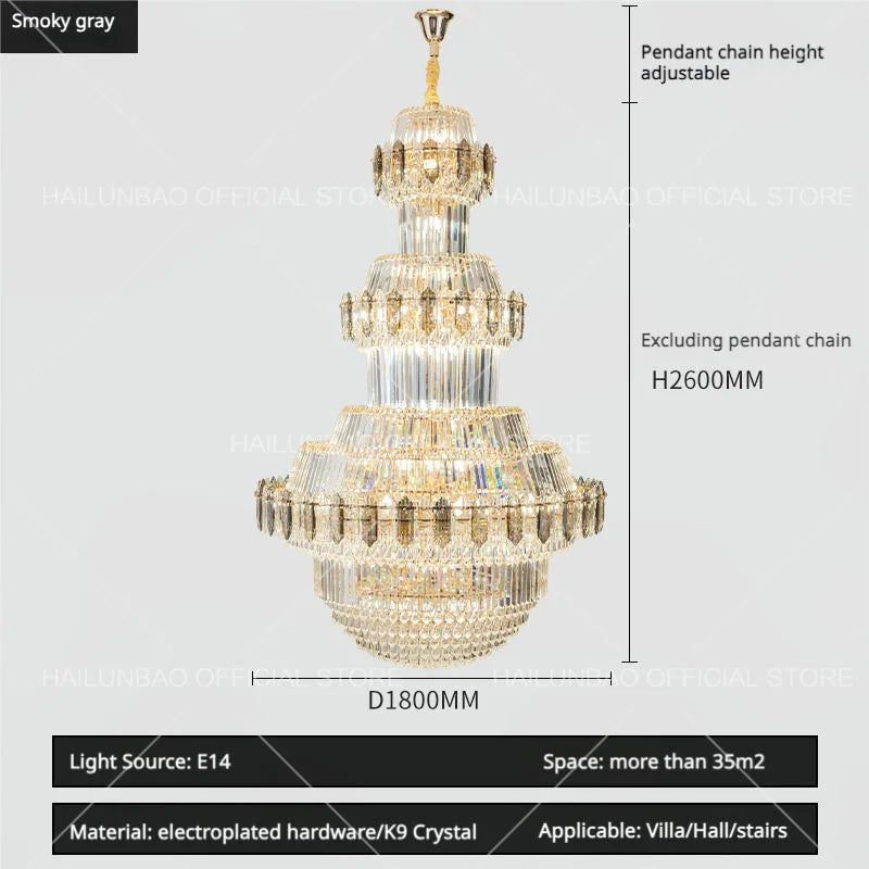 Decorbites™ Kristall-Leuchter: Villa High Wohnzimmer Luxusbeleuchtung