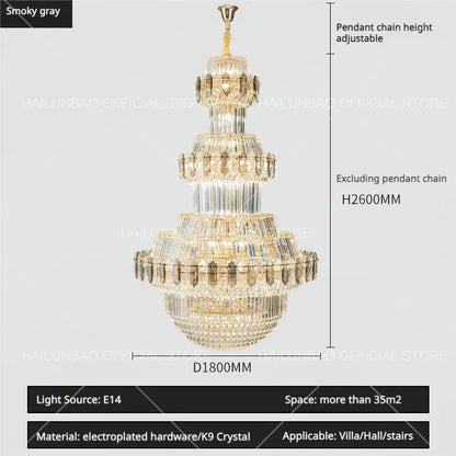 Decorbites™ Kristall-Leuchter: Villa High Wohnzimmer Luxusbeleuchtung