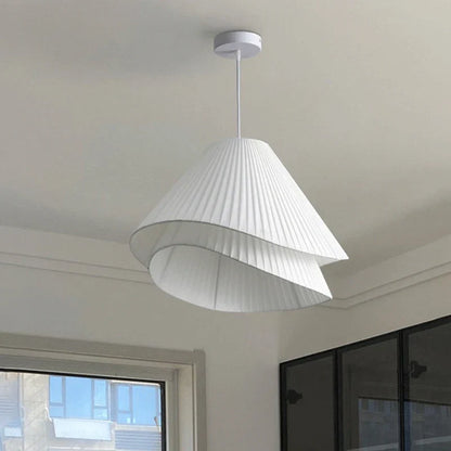 Decorbites™-Creme-Stoff-LED-Pendantleuchter für nordisches minimalistisches Heimdekoration