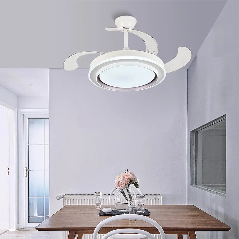 Decorbites™ Kupfer-Deckenventilator-Lampen mit Fernbedienung 36/42 Zoll Goldene Ventilatorlampen