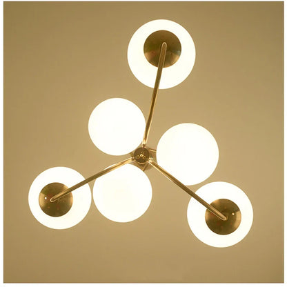 DecorBites™ Glass Ball Led Pendant Chandelier for Home Decor & Kitchen Lighting