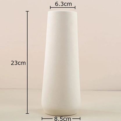 Decorbites™ Gradient Keramik Vase Zylinder Schreibtischdekoration Blumenvasen Modernes Raumdekoration
