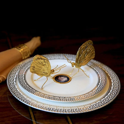 Decorbites™ Goldener Schmetterling Ameise Miniatur-Figur Schreibtisch-Dekoration Kunstwerk Dekor