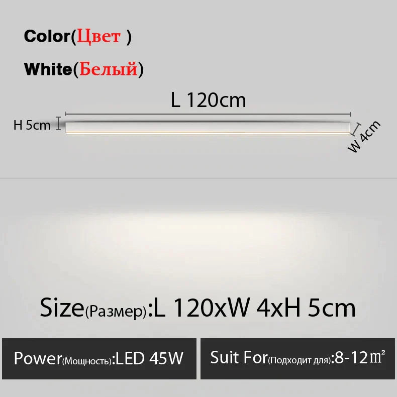 Aluminum Linear Ceiling Lamp