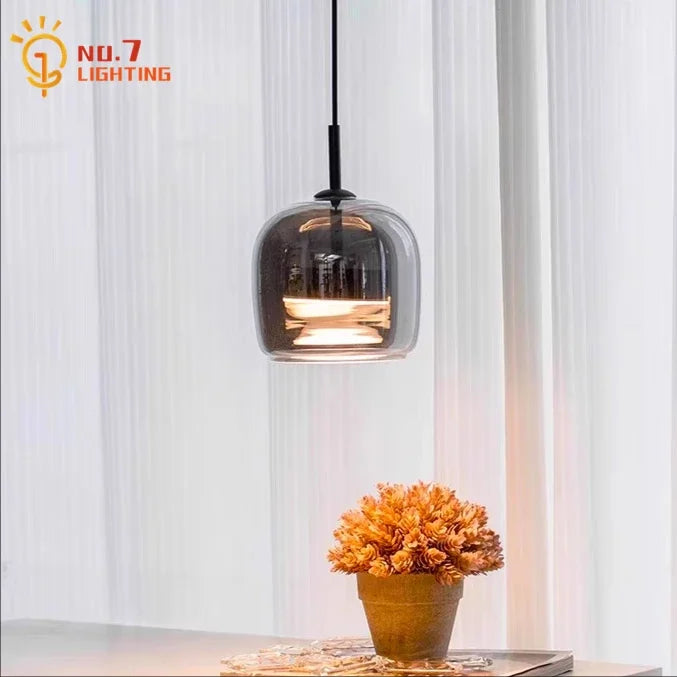 Decorbites™ Glas-Hängeleuchten Moderne Designer-LED-Innenbeleuchtung für Schlafzimmer und Wohnzimmer