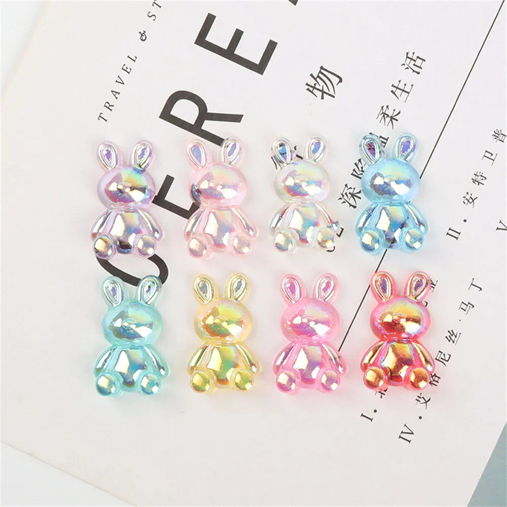 DecorBites™ Kawaii Rabbit Resin Cabochon for Scrapbooking and DIY Crafts