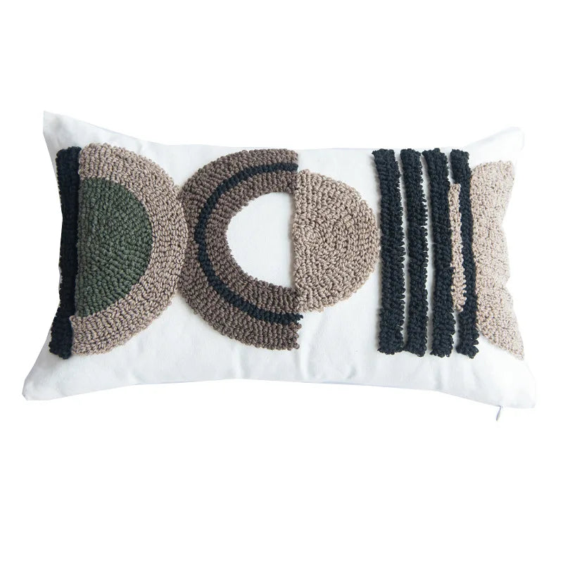Cotton Tufted Throw Pillow