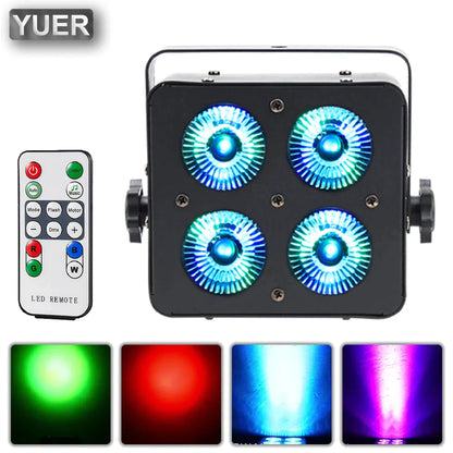 Decorbites™ LED Flach-Par 4x10W RGBW Licht für Party Hochzeit Bühnenbeleuchtung
