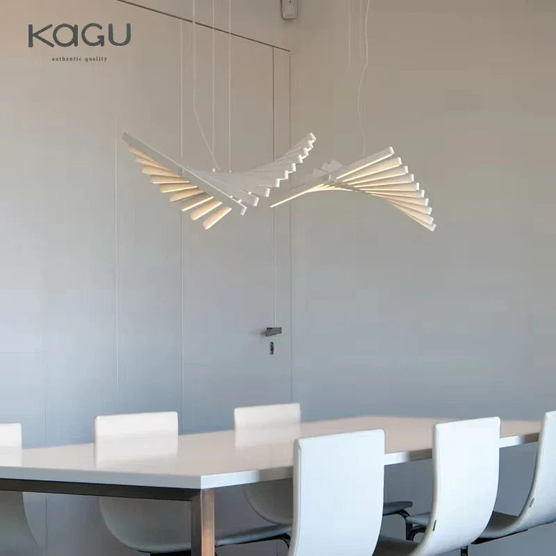 DecorBites™ LED Fishbone Pendant Chandelier for Modern Nordic Decor