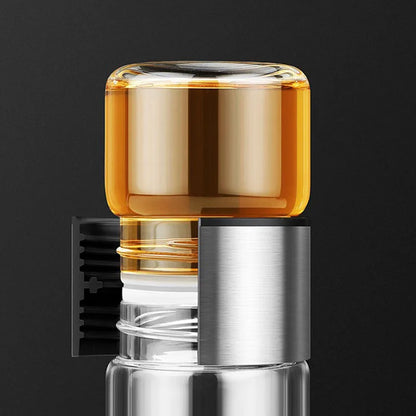 Decorbites™ Hochwertige Thermoglas-Wasserflasche mit Edelstahl-Isolierung