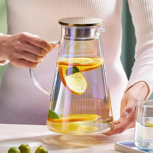 Decorbites™ Glas-Saftkessel-Set - Große Kapazität, hitzebeständig, nordischer Stil