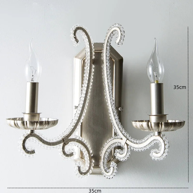 Decorbites™ Kristall-LED-Kronleuchter: Französisches Wohnzimmer Retro E14 Anhängerleuchte für die Hausdekoration