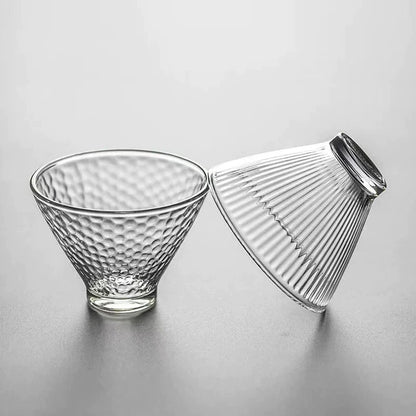 DecorBites™ Japanese Tea Cup Set of Cute Heat-resistant Glass Mugs and Teacups
