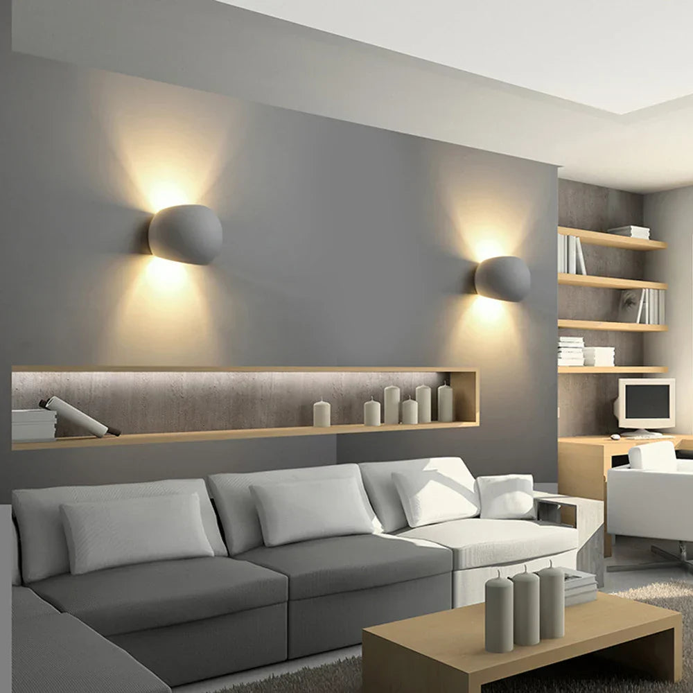 Decorbites™ Gipskarton-LED-Wandleuchte 5W Wandlampen Moderne Innenbeleuchtung Schlafzimmer Wohnzimmer