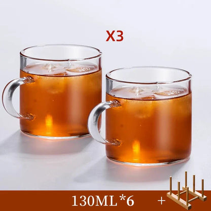 Decorbites™ Glas-Teetassen-Set | Verdickte hitzebeständige Kung-Fu-Puer-Teetassen