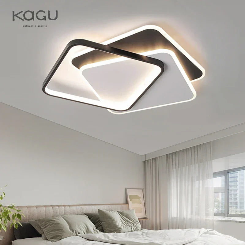 Decorbites™ LED-Kronleuchter: Schwarz-weiß moderne Beleuchtung für Wohn- und Arbeitszimmer Leuchte