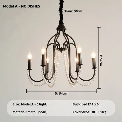Decorbites™ Elegante Schwarze Kristall-Hängelampe für das Wohnzimmer