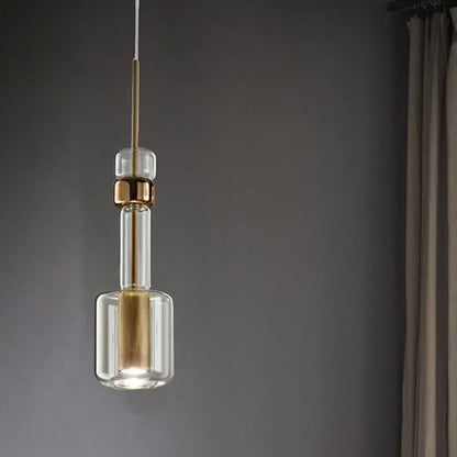 Decorbites™ Zylindrische Glas-Pendantleuchte: Modernes, nordisches Design für Wohnzimmer, Restaurant, Küche