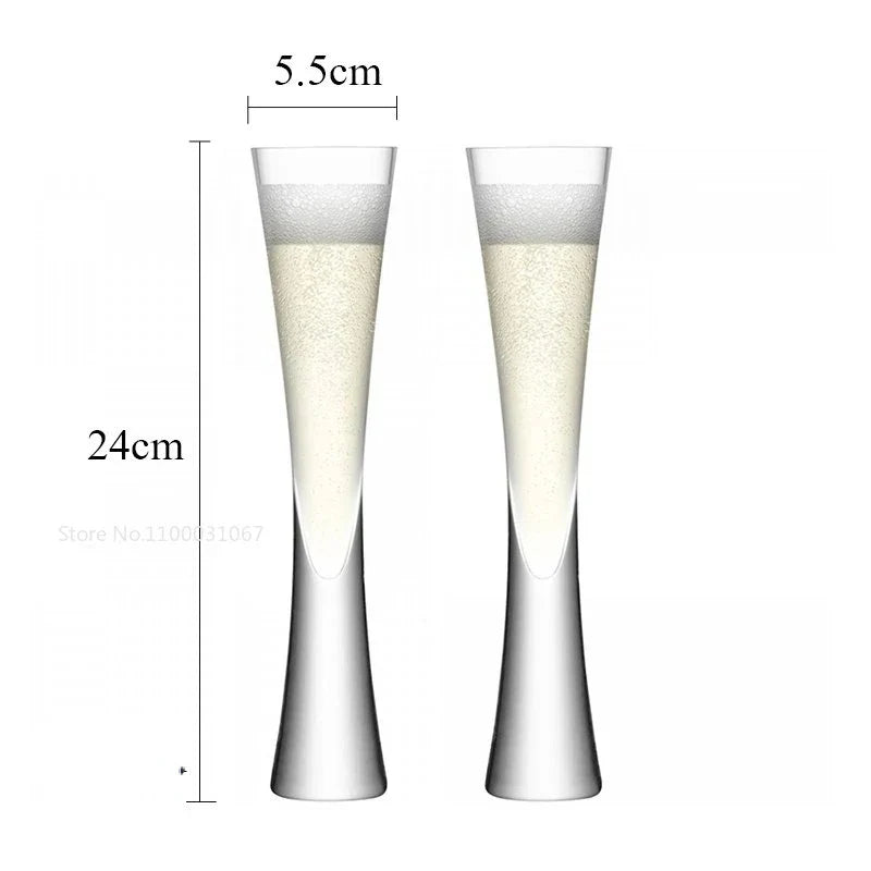 Clear Bubble Wine Glasses