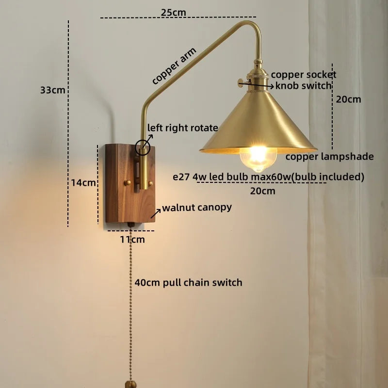 Decorbites™ Glas-Kupfer-LED-Wandleuchte Moderne Treppenbeleuchtung