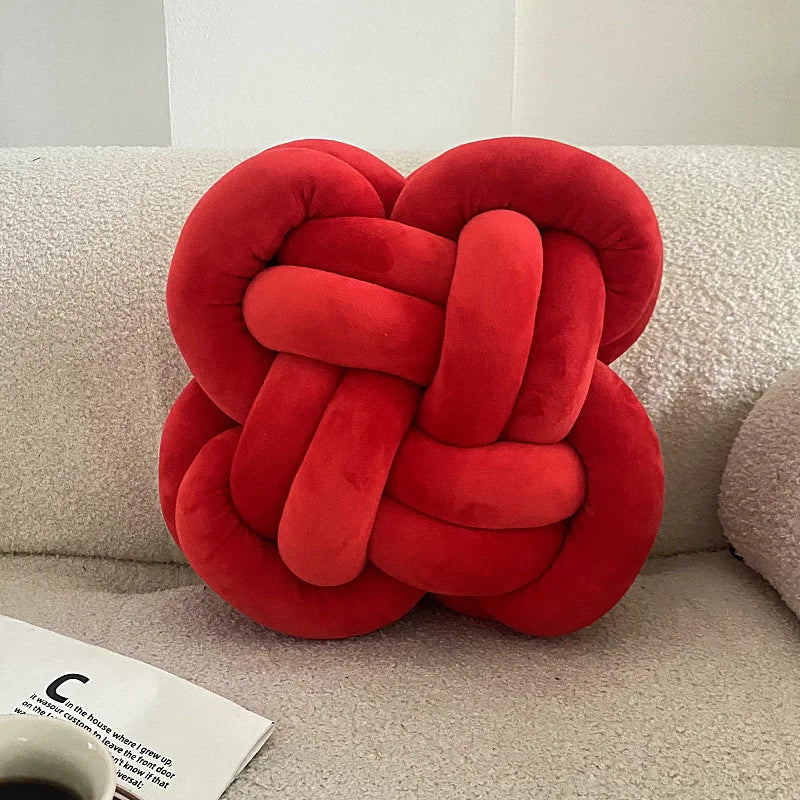 Plush Knot Ball Pillow
