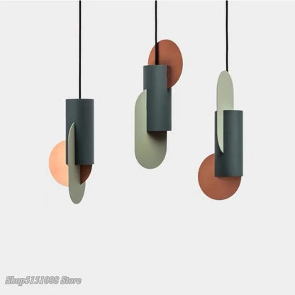 Decorbites™ Grüne Zylindrische LED-Hängeleuchte - Nordisch Modernes Ein-Kopf-Hängeleuchte