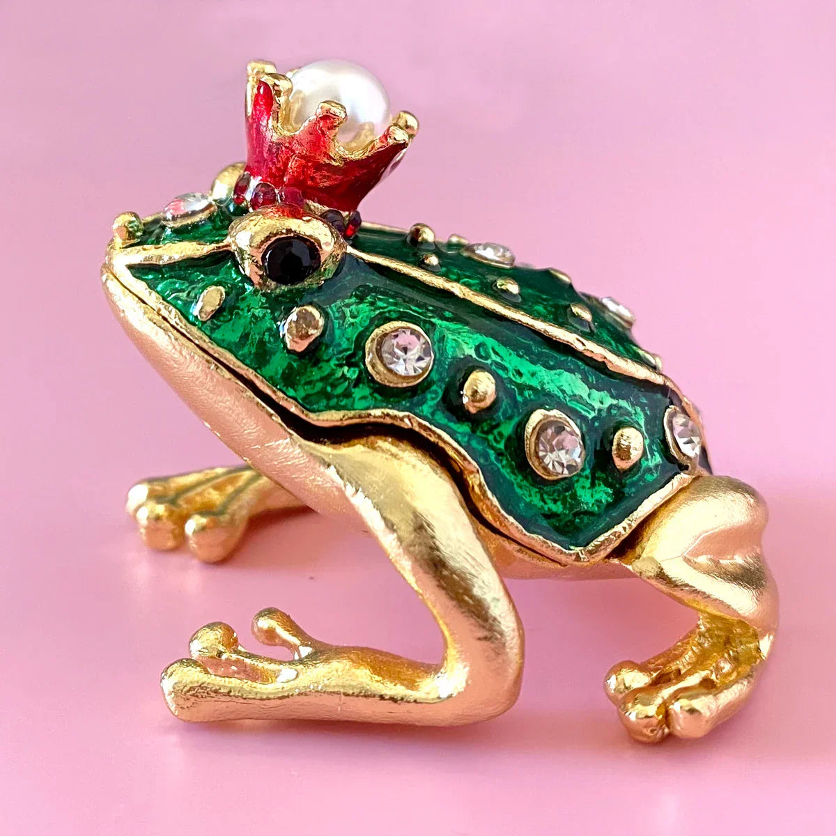 Decorbites™ Kristall-Tierfiguren-Schmuckschatulle Handbemalt Ringhalter Kommoden-Dekoration Hochzeitsgeschenk