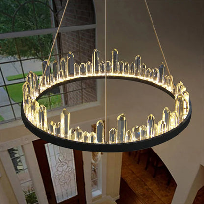 Decorbites™ Crystal-LED-Hängeleuchten: Moderne Gold-Schwarz-Industrielle Lampe für stilvolle Beleuchtung