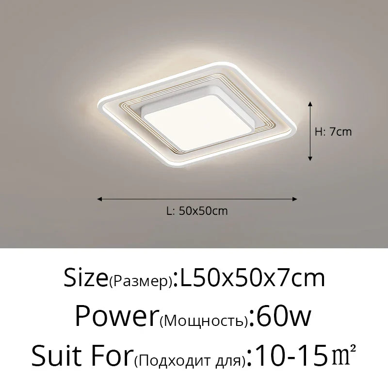Decorbites™ LED-Deckenleuchte mit Fernbedienung für Dimmen für modernes nordisches Heimdekoration