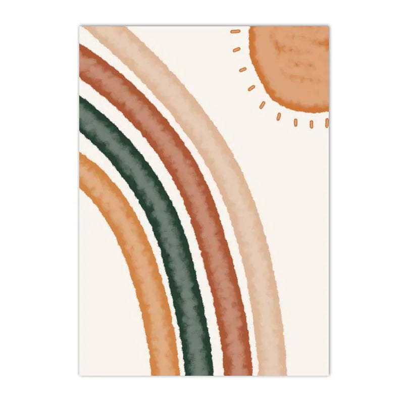 Alpaca Unicorn Rainbow Bear Heart Poster Alphabet Quotes Prints Boho Nursery Wall Art Canvas Painting Pictures Kids Room Decor