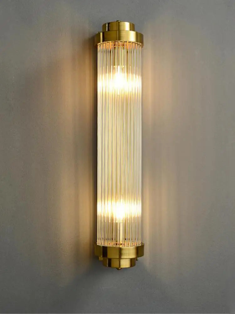 Decorbites™ Art-Deco-Edelstahl-Kristall-LED-Wandleuchte Schwarz Gold Schlafzimmer Flur