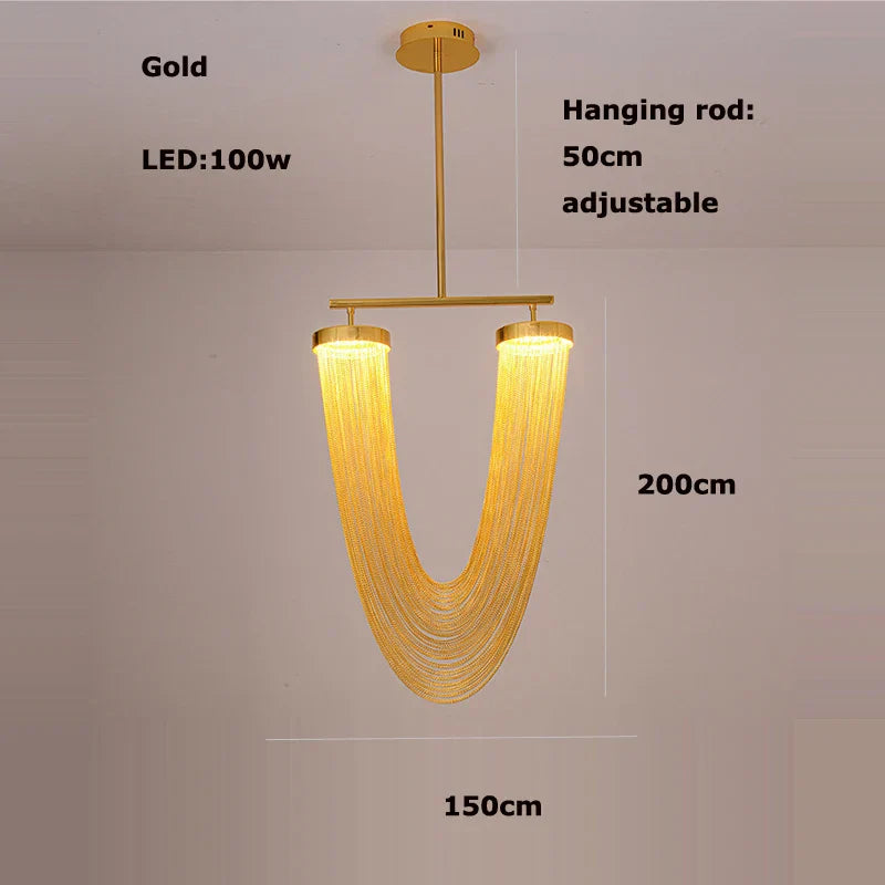 Aluminum Foyer Ceiling Chandelier
